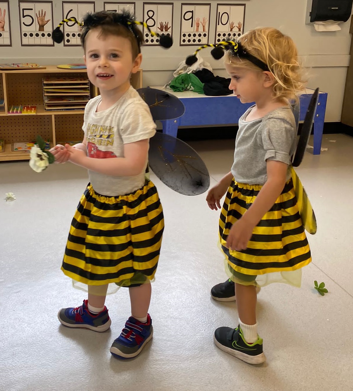 Eitan in bee costume