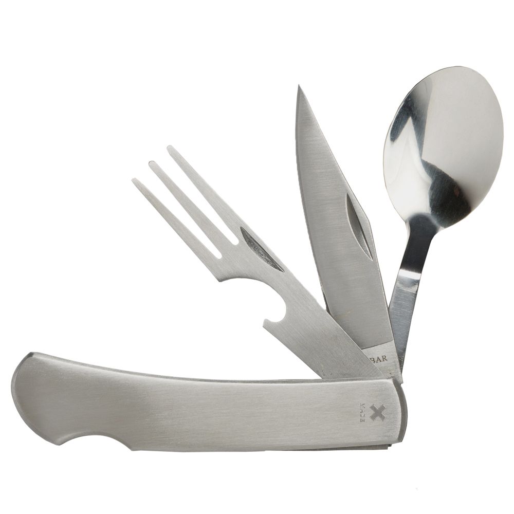 Multitool with knife and spoon