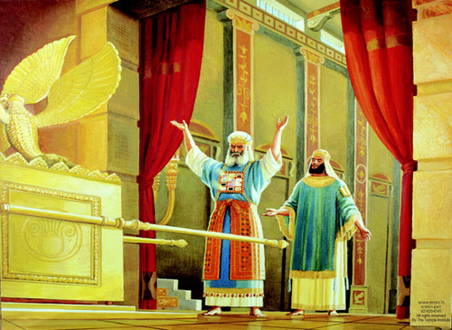 King consulting the Urim V'Tumim